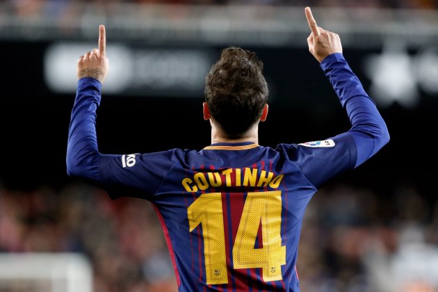 Coutinho primer gol Barça Valencia Copa Mestalla   EFE