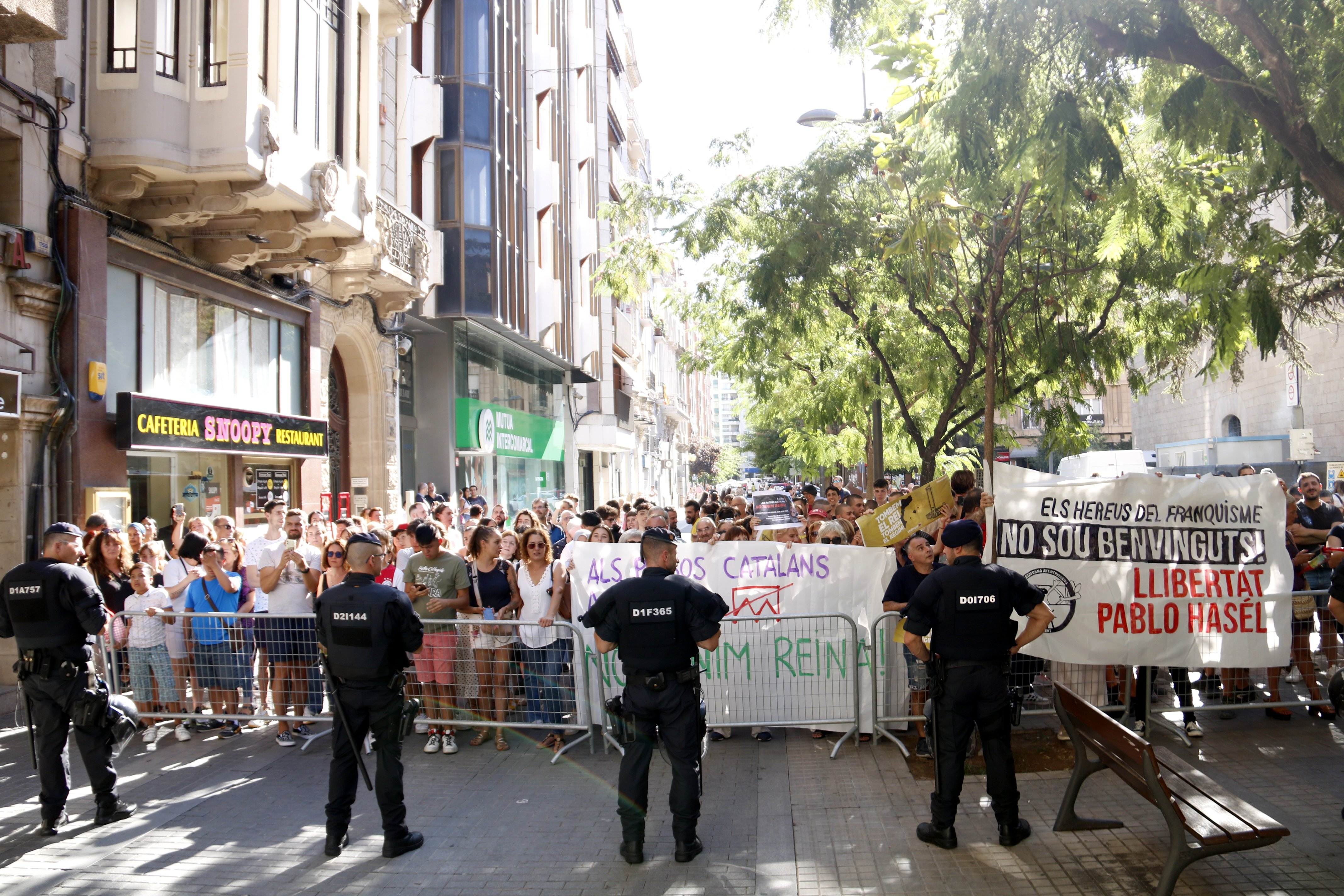 Manifestacio reina Letizia Lleida / ACN