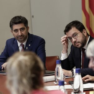 President pere aragonès, Jordi puignerò reunió setmanal Govern / Foto: Efe