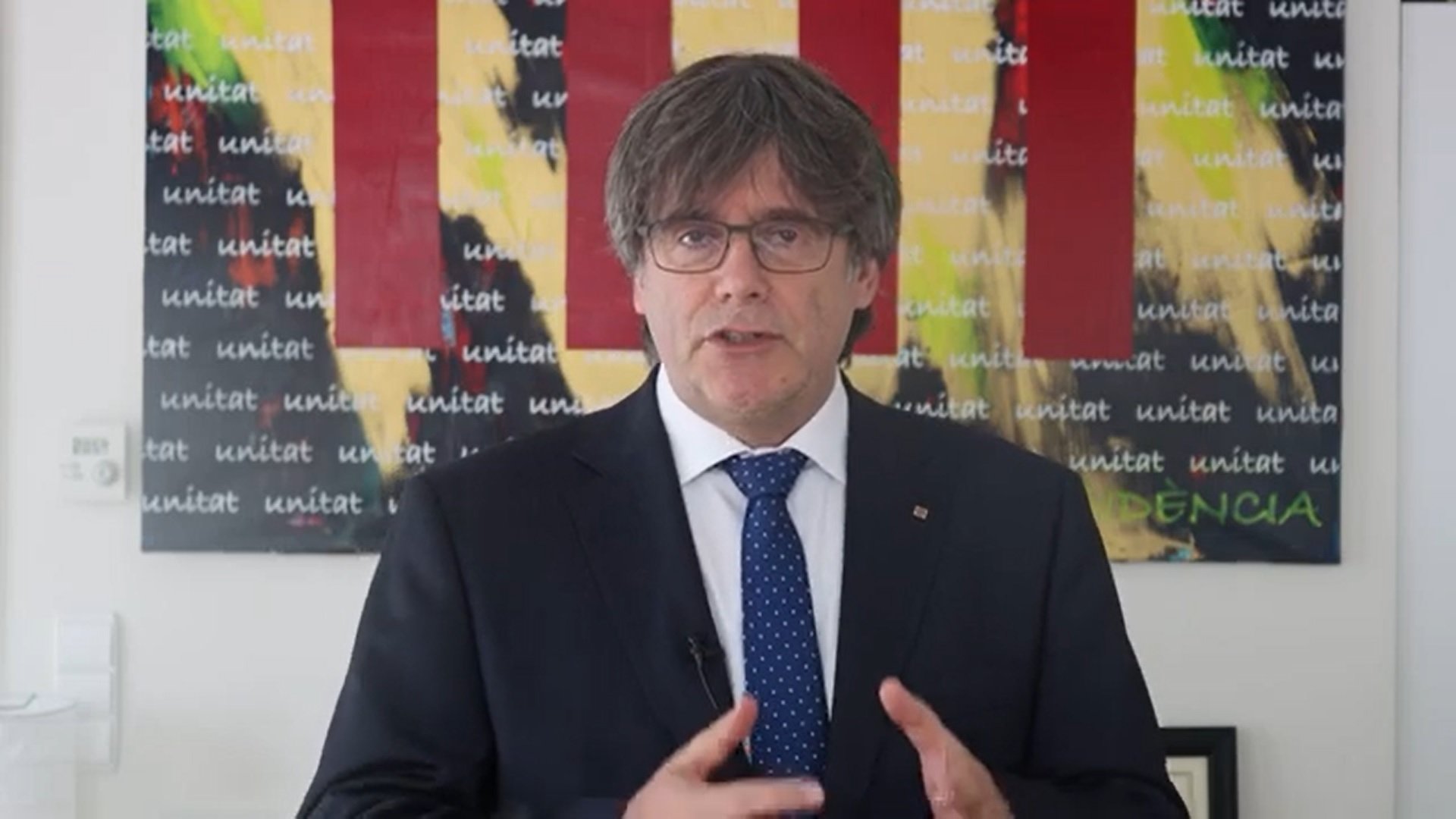 Puigdemont: "If the goal is independence, mobilization is necessary"