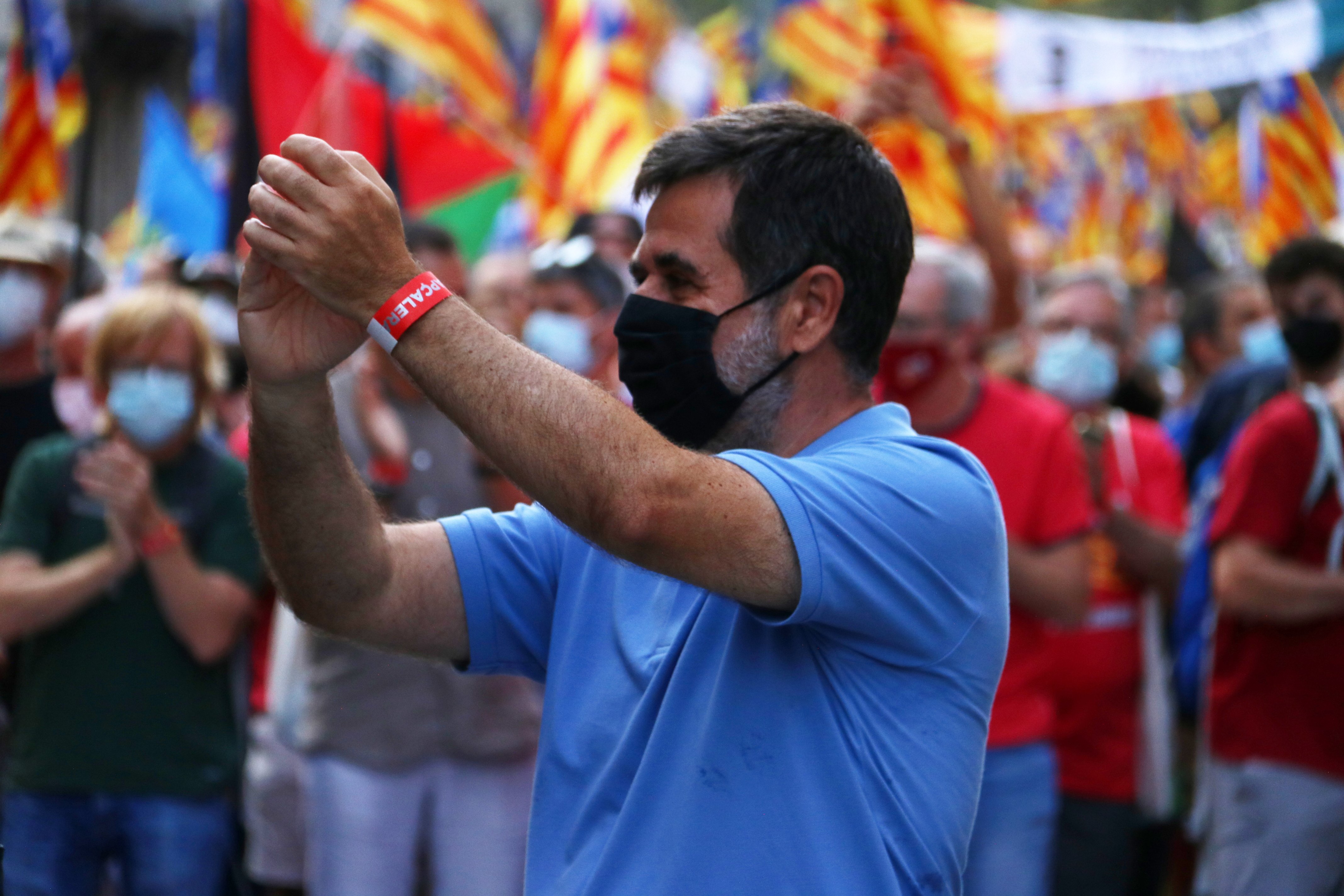 Jordi Sánchez remarca que la manifestación de la ANC no va contra el Govern