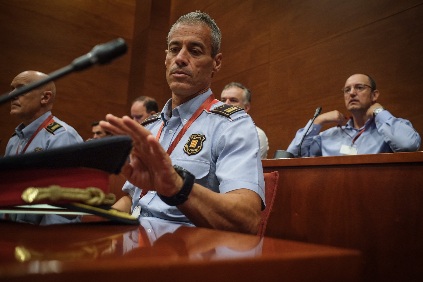 Els caps dels antiavalots dels Mossos avisen que el foam no és efectiu per dispersar