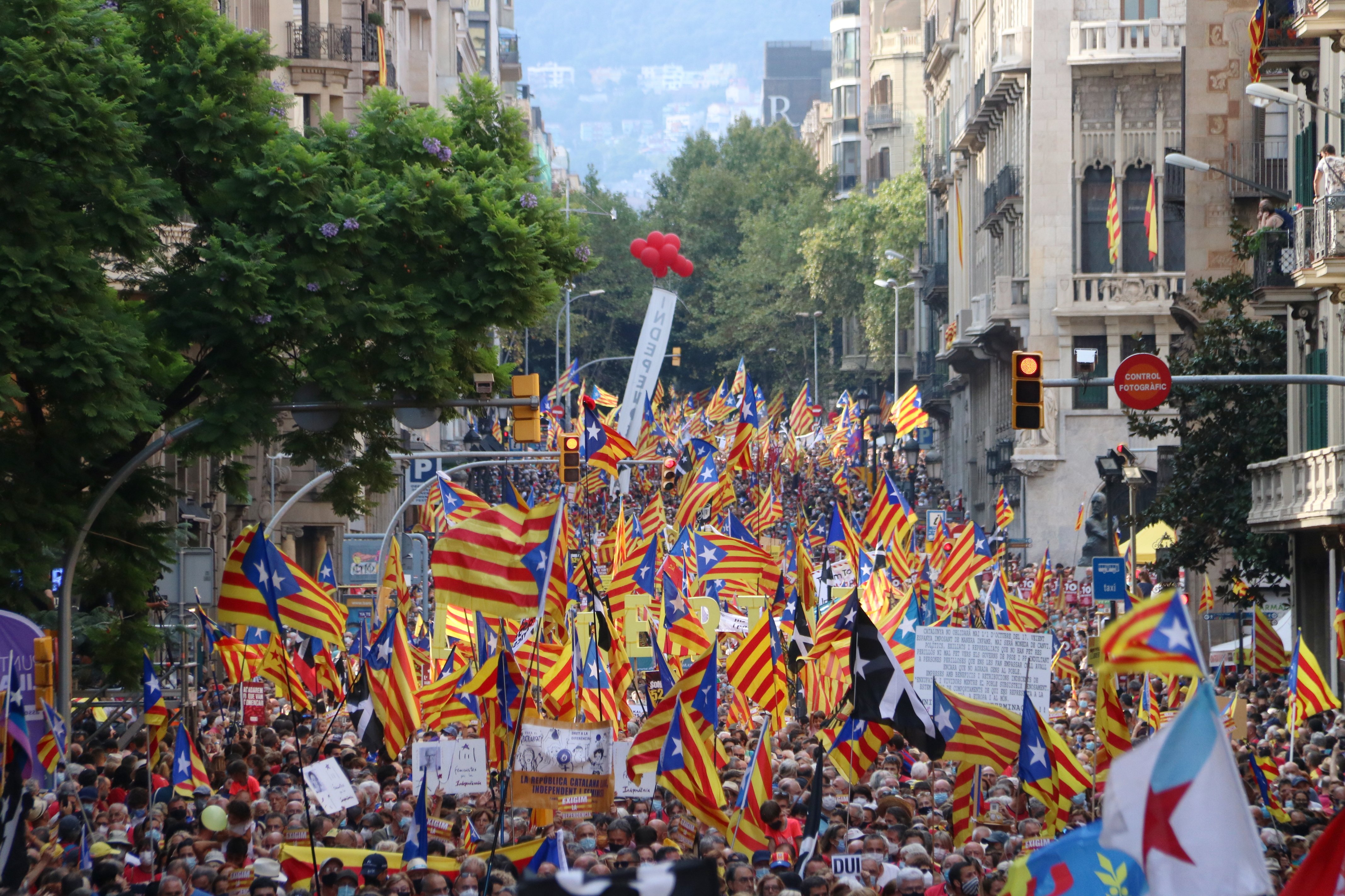 Estas son las afectaciones del tráfico a causa de la manifestación de la Diada 2022