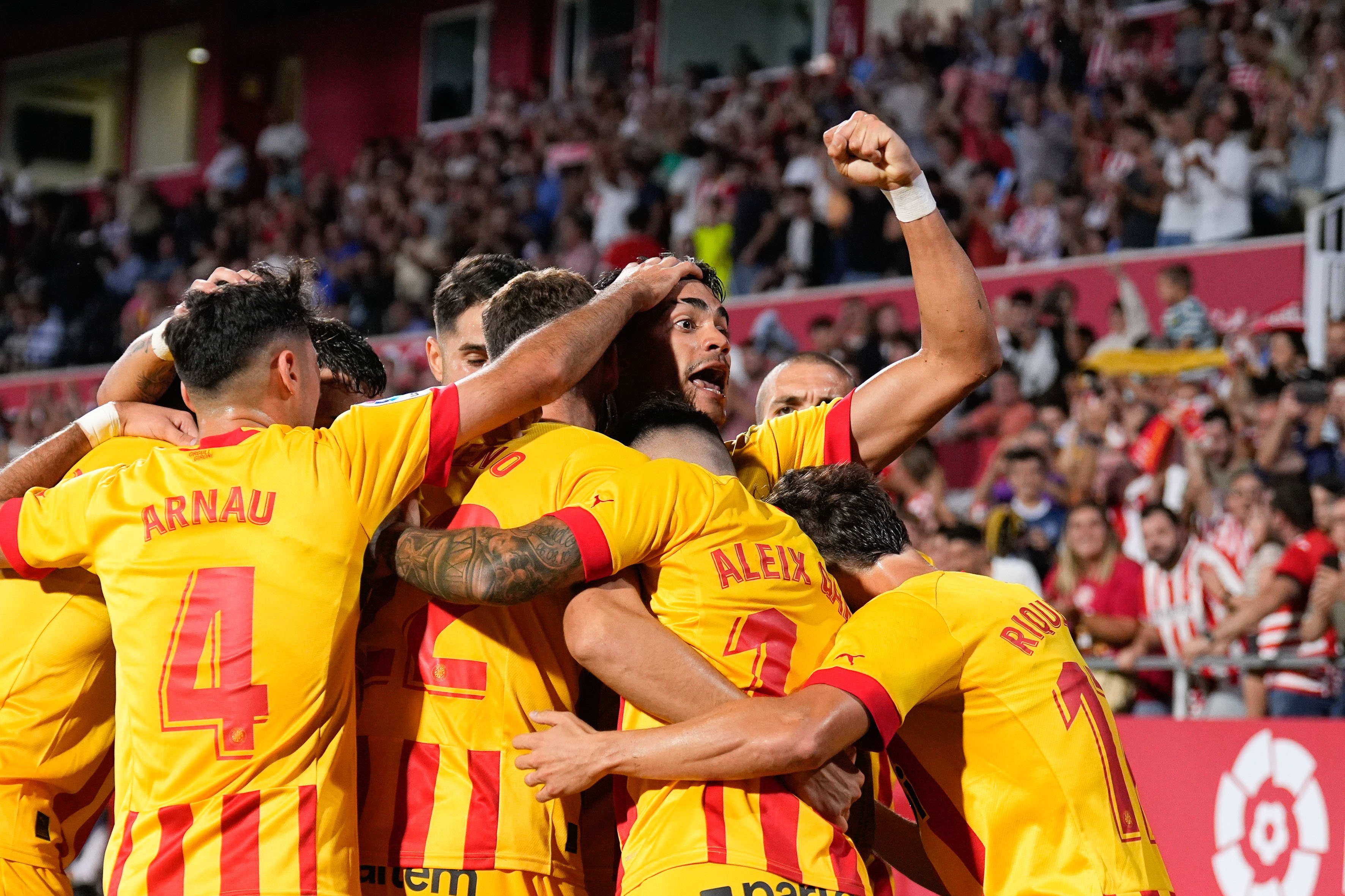 Un gol de Oriol Romeu decanta la moneda con la cara para el Girona y la cruz para el Valladolid (2-1)