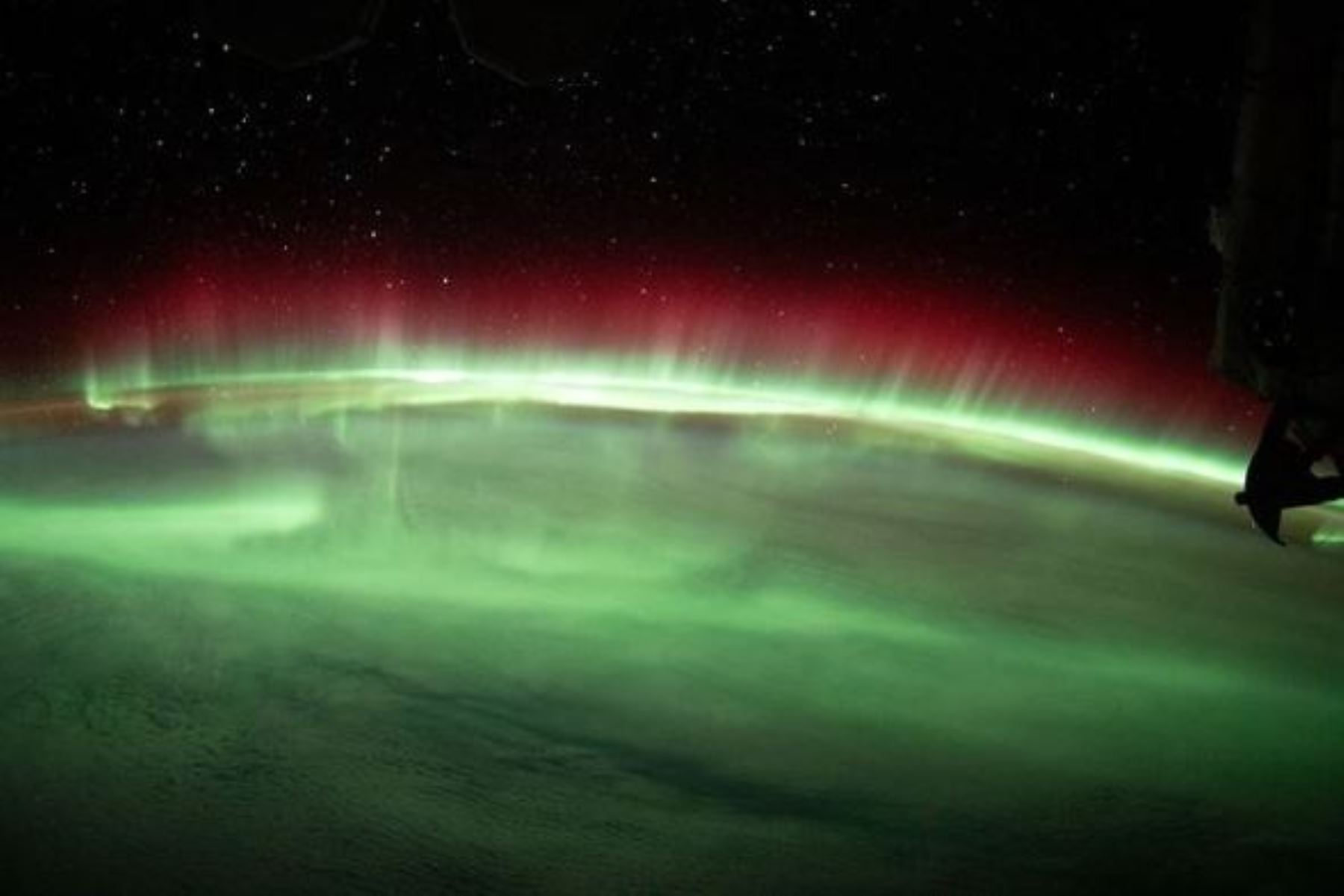 Auroras australes desde la Estación Espacial Internacional: video viral