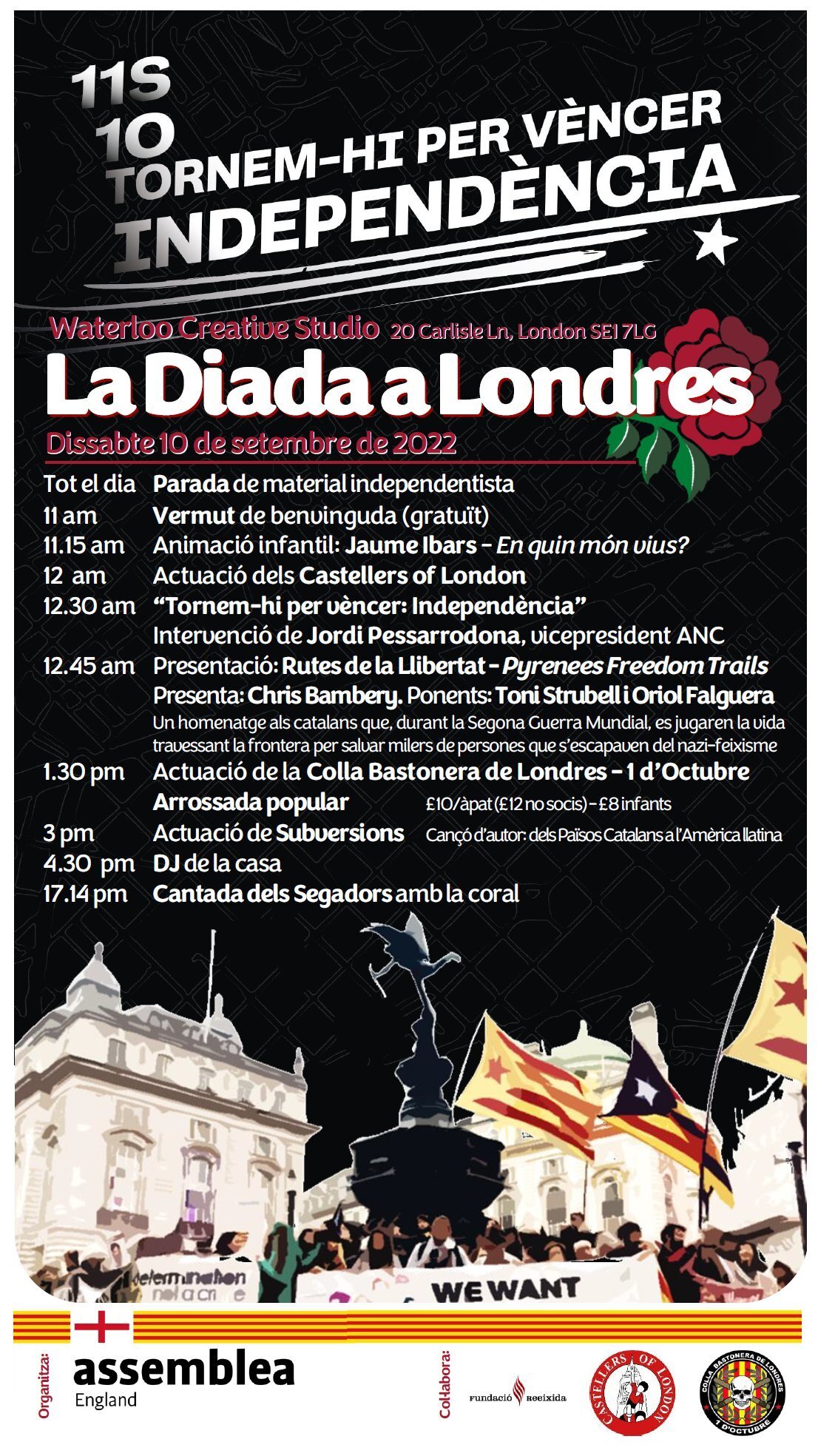 Cartell ANC Londres Diada 2022