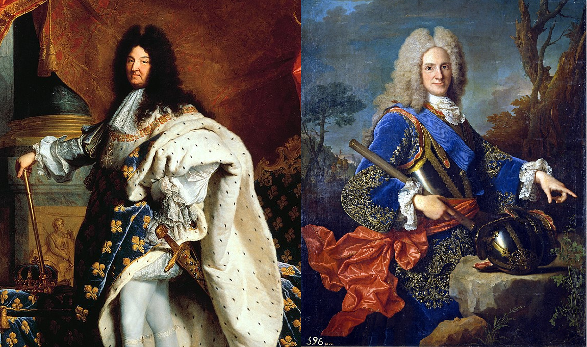 Lluís XIV i Felip V. Font Museu de Versalles i Museu del Prado