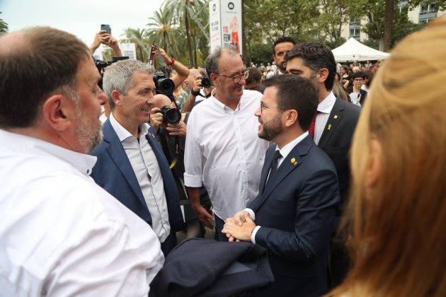 Acte d'Òmnium Arc de Triomf Diada Aragonès, Cambray, Xavier Antich / Foto: Montse Giralt