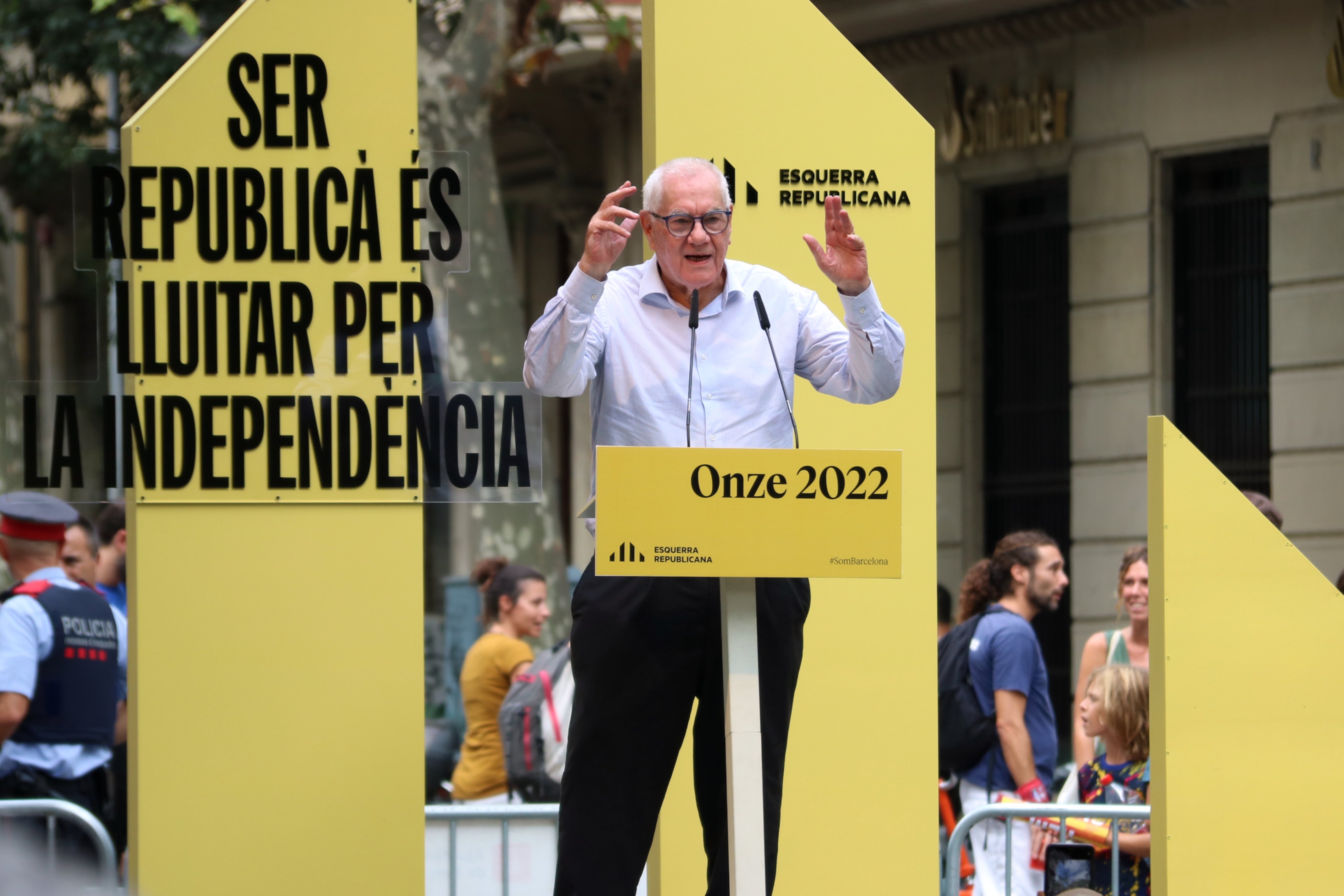 ernest maragall, izquierda republicana, discurso 11 de septiembre / Foto: Bernat Vilaró / ACN