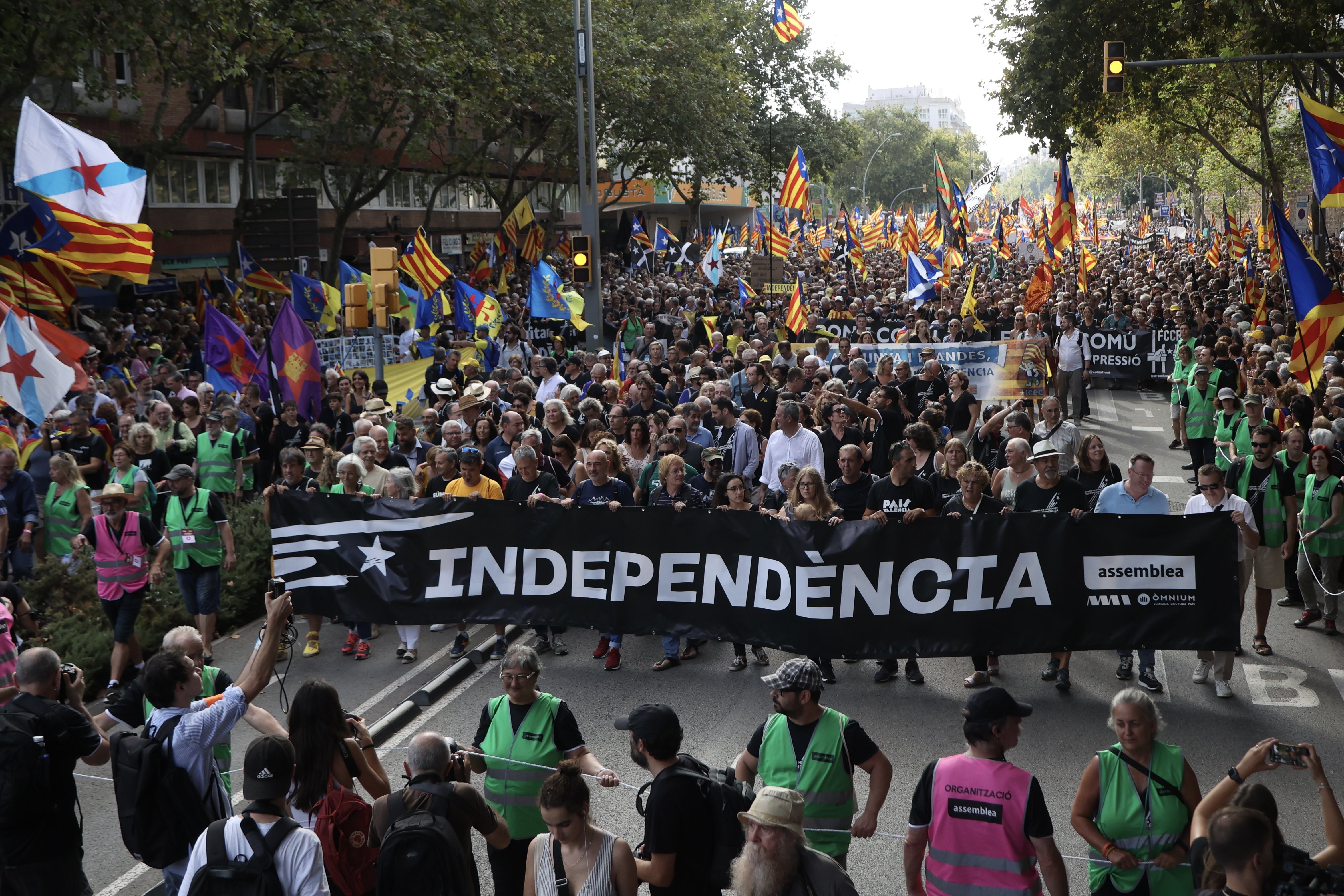 Manifestación Diada 2022: el independentismo vence la desmovilización y exhibe músculo