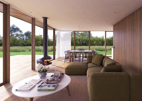 Hi ha una nova casa prefabricada amb cobertures vegetals i es fabrica a Espanya