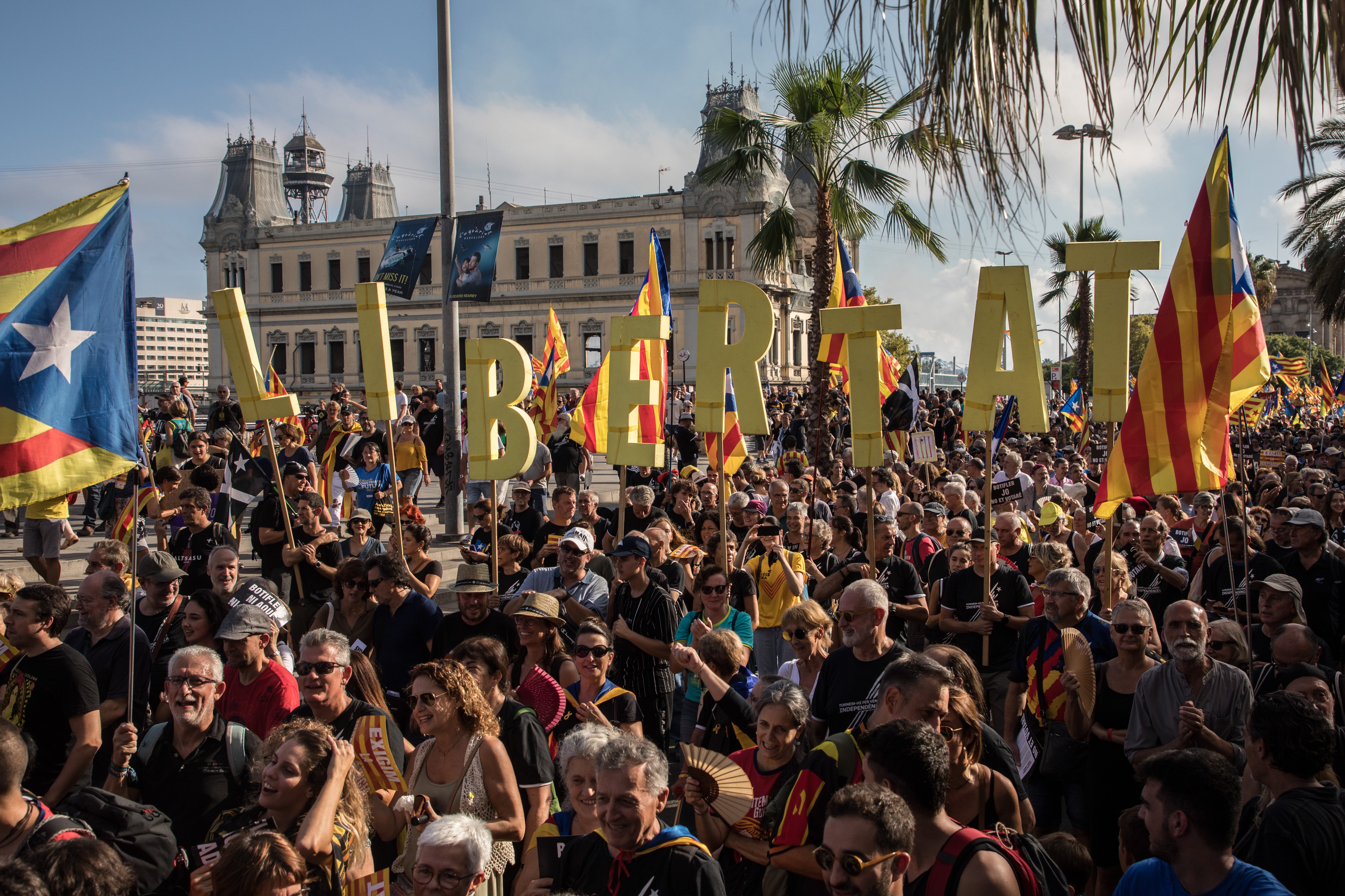 Las mejores fotos de la manifestación del 11 de septiembre 2022 en Catalunya