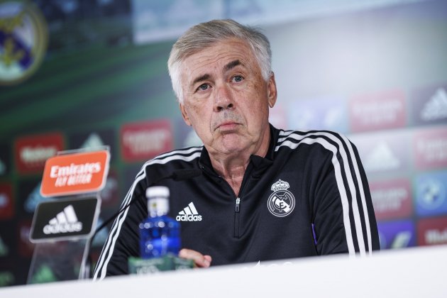 Carlo Ancelotti rueda prensa Real Madrid / Foto: EFE Carlo Ancelotti rueda prensa Real Madrid / Foto: EFE