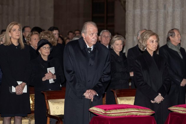 EuropaPress joan carles funeral infanta borbón EuropaPress joan carles funeral infanta borbón