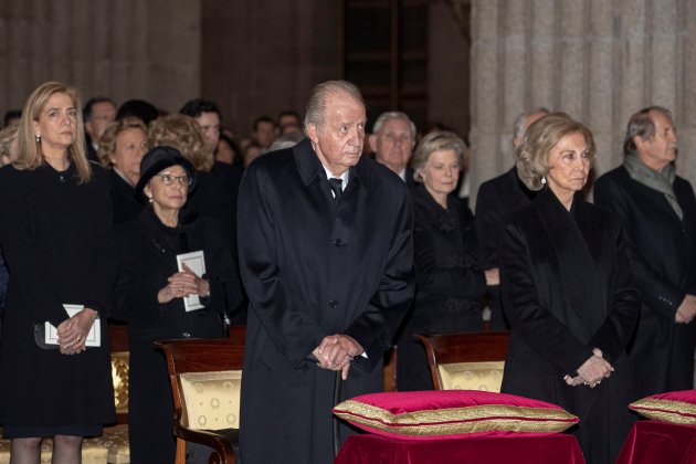 EuropaPress joan carles funeral infanta borbón