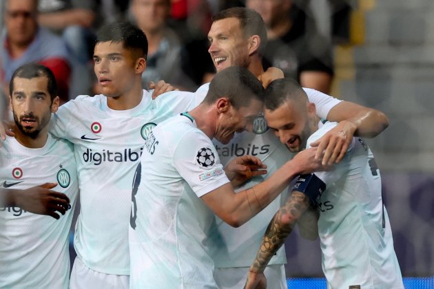 Inter Milan celebracion jornada 2 Champions Viktoria Plzen / Foto: EFE Inter Milan celebracion jornada 2 Champions Viktoria Plzen / Foto: EFE