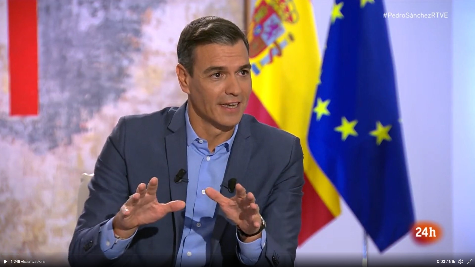 Pedro Sánchez té "decepció de país" amb el PP i es vanta (de nou) del suport al 155