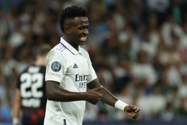 Vinicius Jr lamenta Reial Madrid Leipzig Champions / Foto: EFE