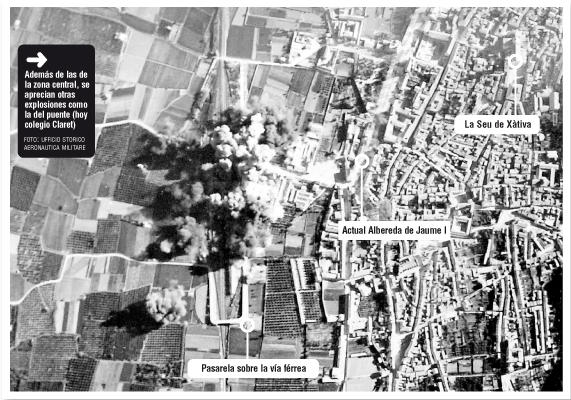 La aviación franquista masacra Xàtiva