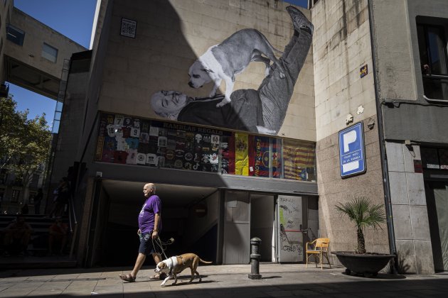 Arquitectura hostil Jaume Laika mural / Foto: Montse Giralt Arquitectura hostil Jaume Laika mural / Foto: Montse Giralt