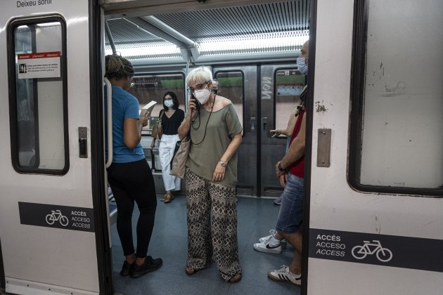 Metro mascareta portes / Foto: Montse Giralt Metro mascareta portes / Foto: Montse Giralt