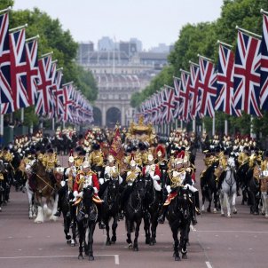 Desfilada de soldats al palau de Buckingham Londres Europa Press