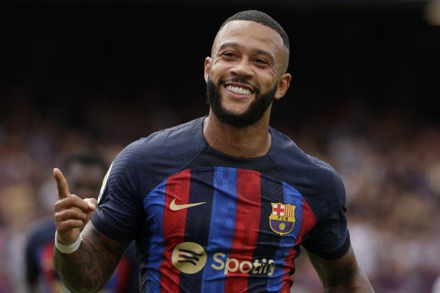 Memphis Depay celebración gol Barça / Foto: EFE Memphis Depay celebración gol Barça / Foto: EFE