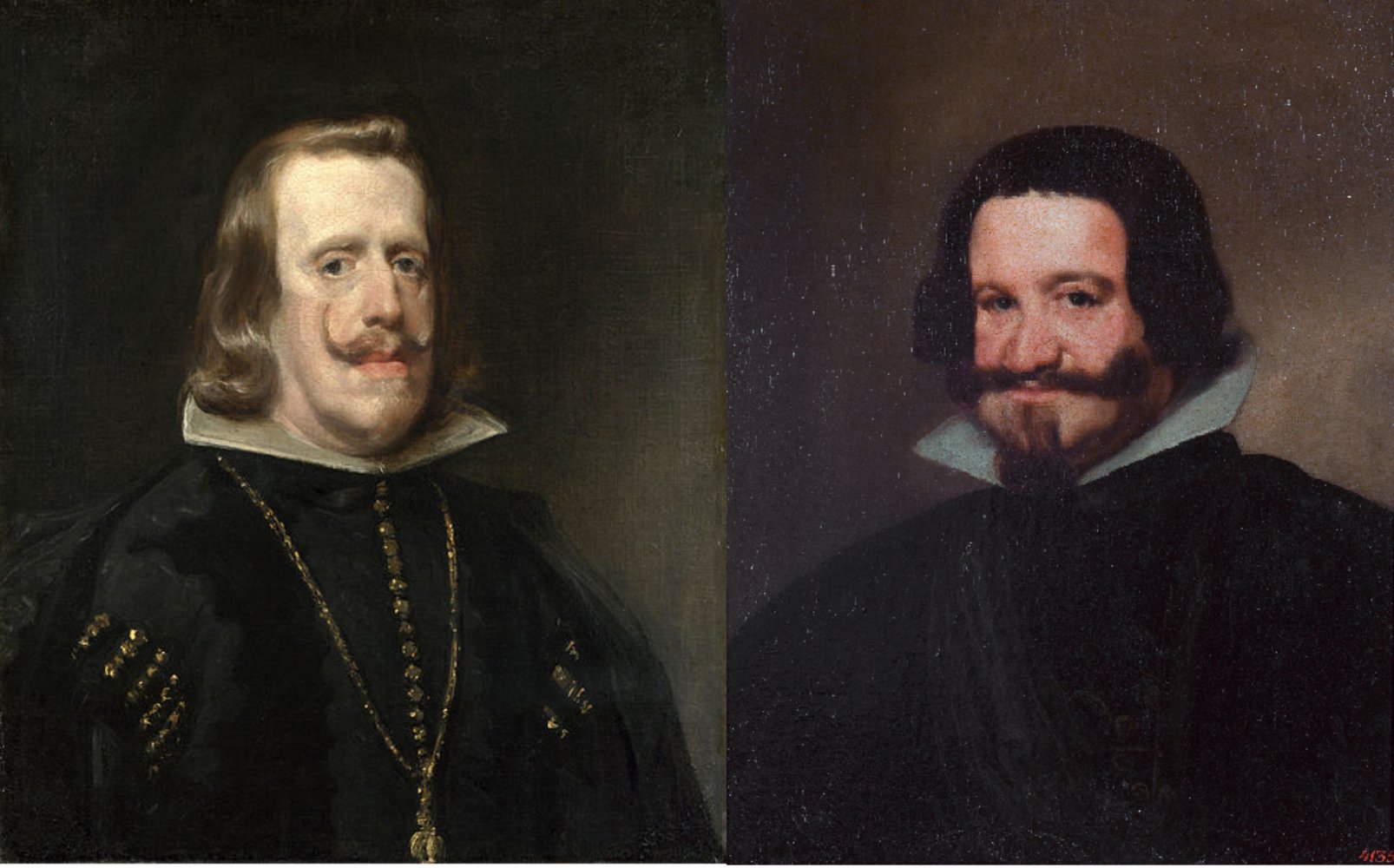 Felipe IV y Olivaste. Fuente National Portrait Gallery Londres y Museo Hermitage Sant Petesburg 