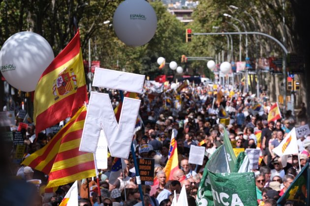 Manifestacio en Arco de Triunfo escuela de todos Carlos Baglietto