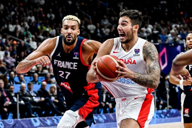 Willy Hernangómez Rudy Gobert España Francia final EuroBasket / Foto: EFE Willy Hernangómez Rudy Gobert España Francia final EuroBasket / Foto: EFE