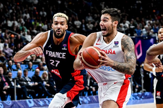 Willy Hernangómez Rudy Gobert España Francia final EuroBasket / Foto: EFE