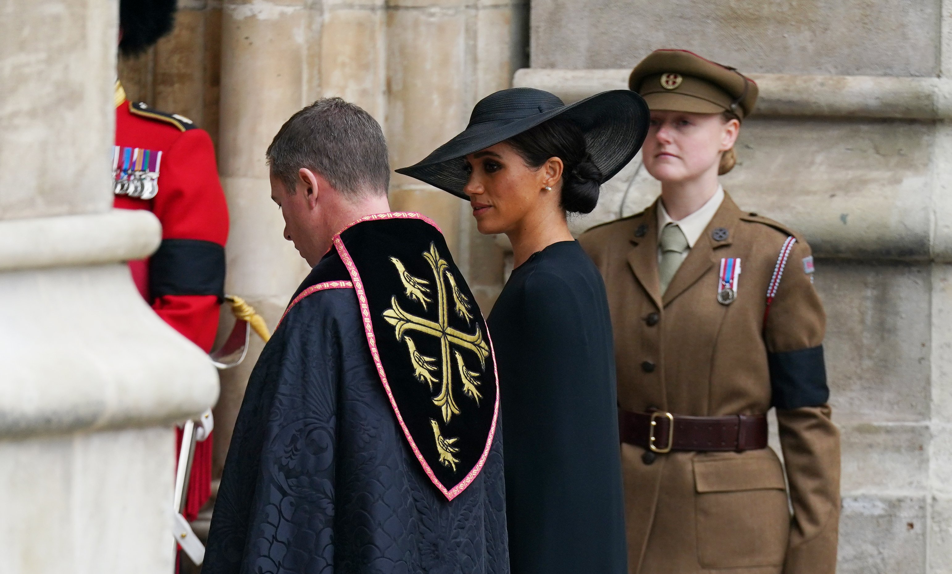 meghan marke a su llegada al funeral europa press meghan marke a su llegada al funeral europa press