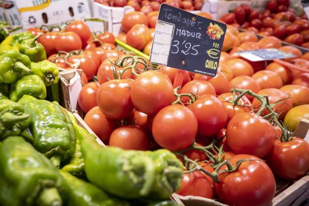 Mercado Santa Caterina alimentación precio compra comer tomaquet pimiento / Foto: Carlos Baglietto Mercado Santa Caterina alimentación precio compra comer tomaquet pimiento / Foto: Carlos Baglietto