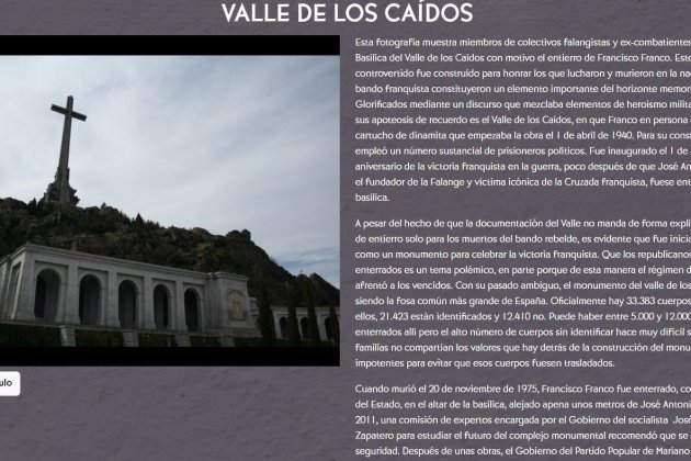 valle de los caídos museu virtual GCE