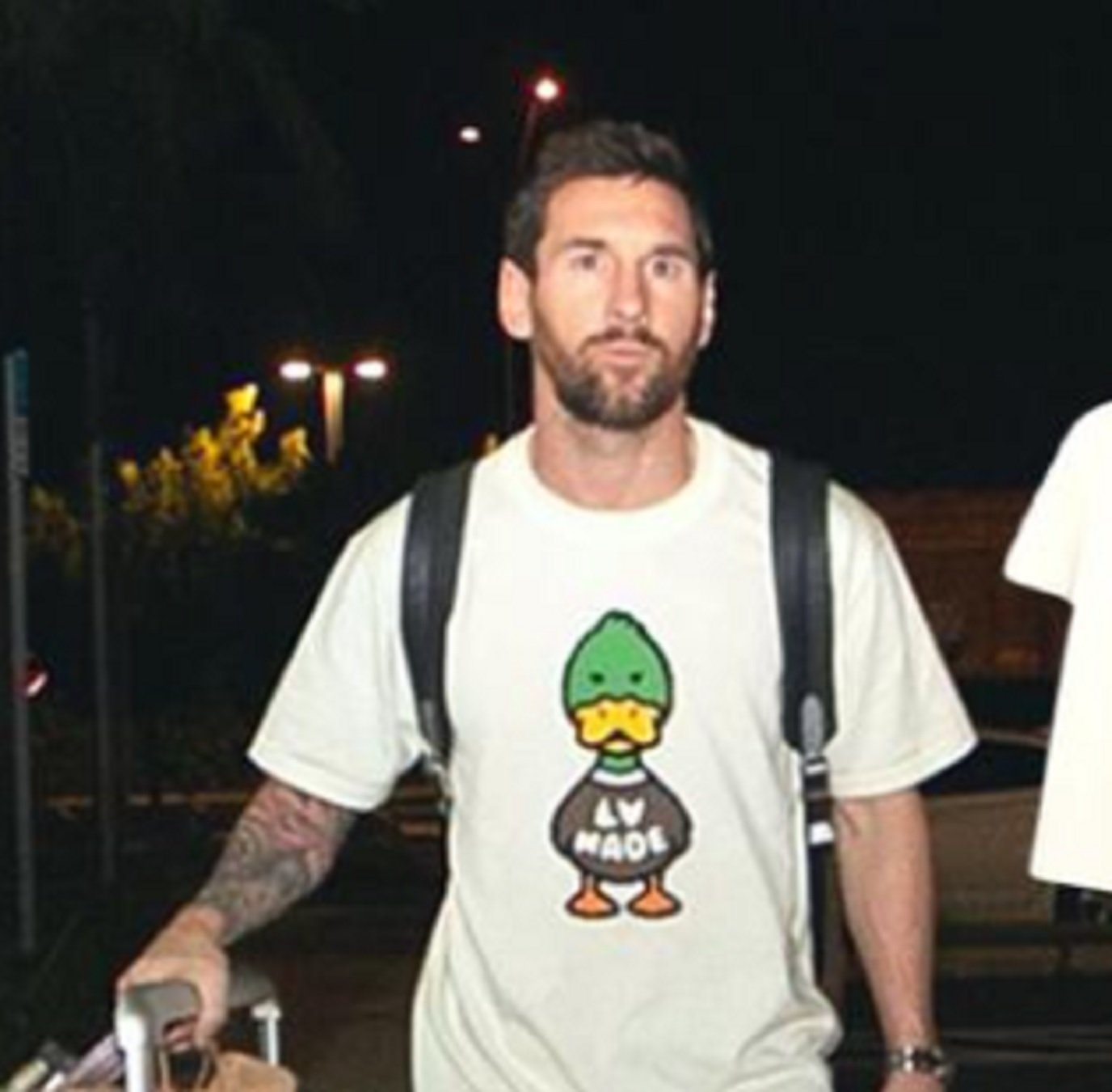Messi vestint Louis Vuitton ESPN
