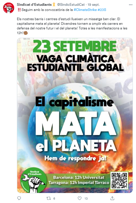 tuit sindicado vaga 23 septiembre