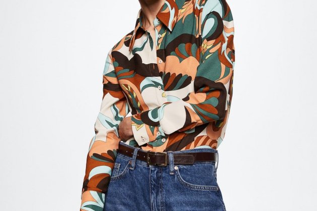 Camisa estampado retro