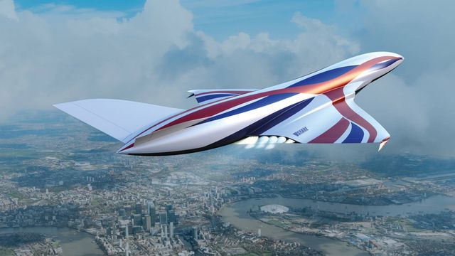Simulació d'un avió de passatgers hipersònic Simulació d'un avió de passatgers hipersònic