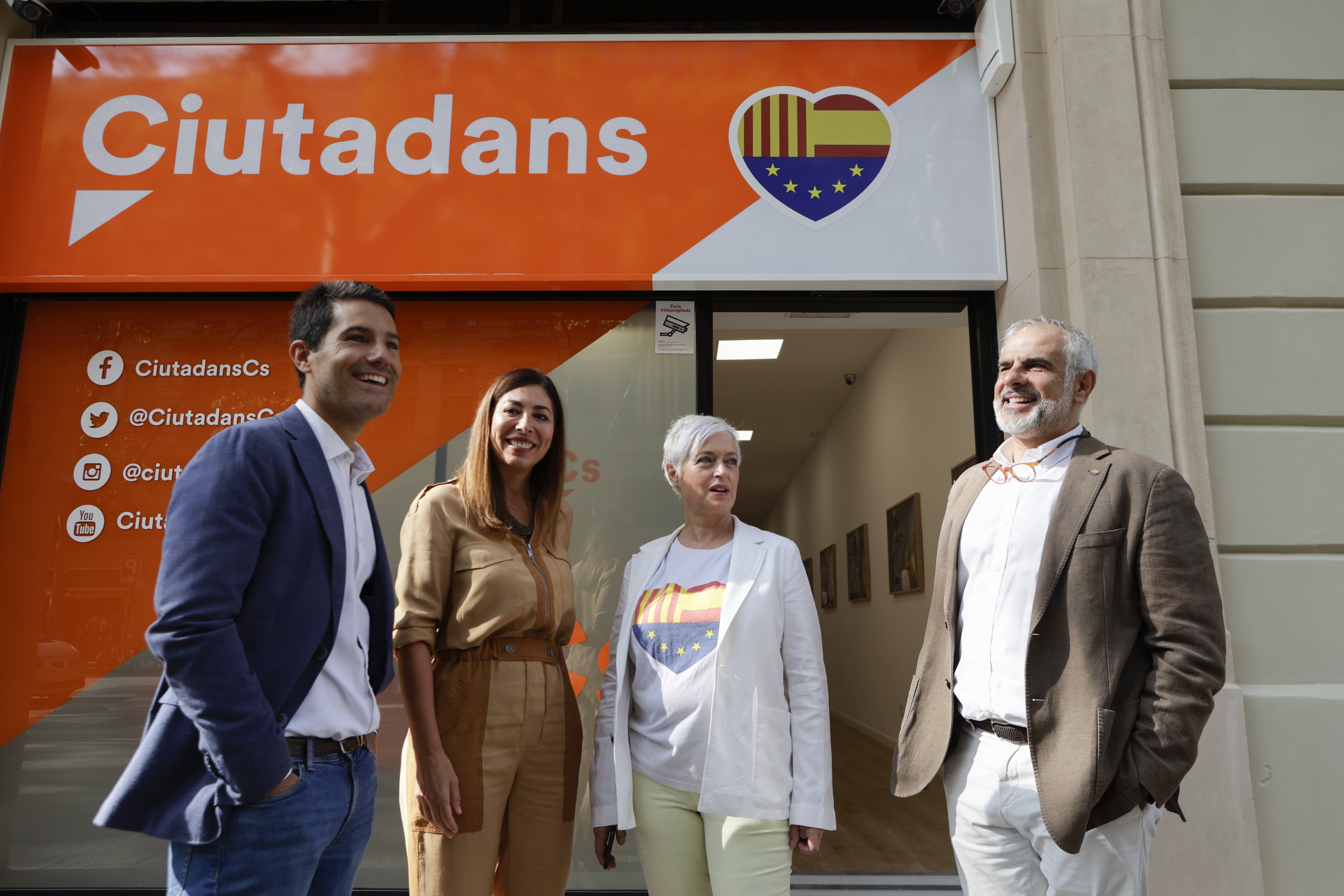 Cs inaugura nueva sede en Barcelona: "El estado del partido es bueno y tenemos dinero"