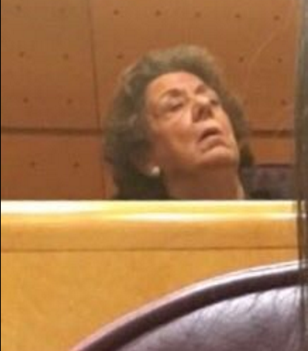 Barberá dorm plàcidament al seu nou escó del Senat