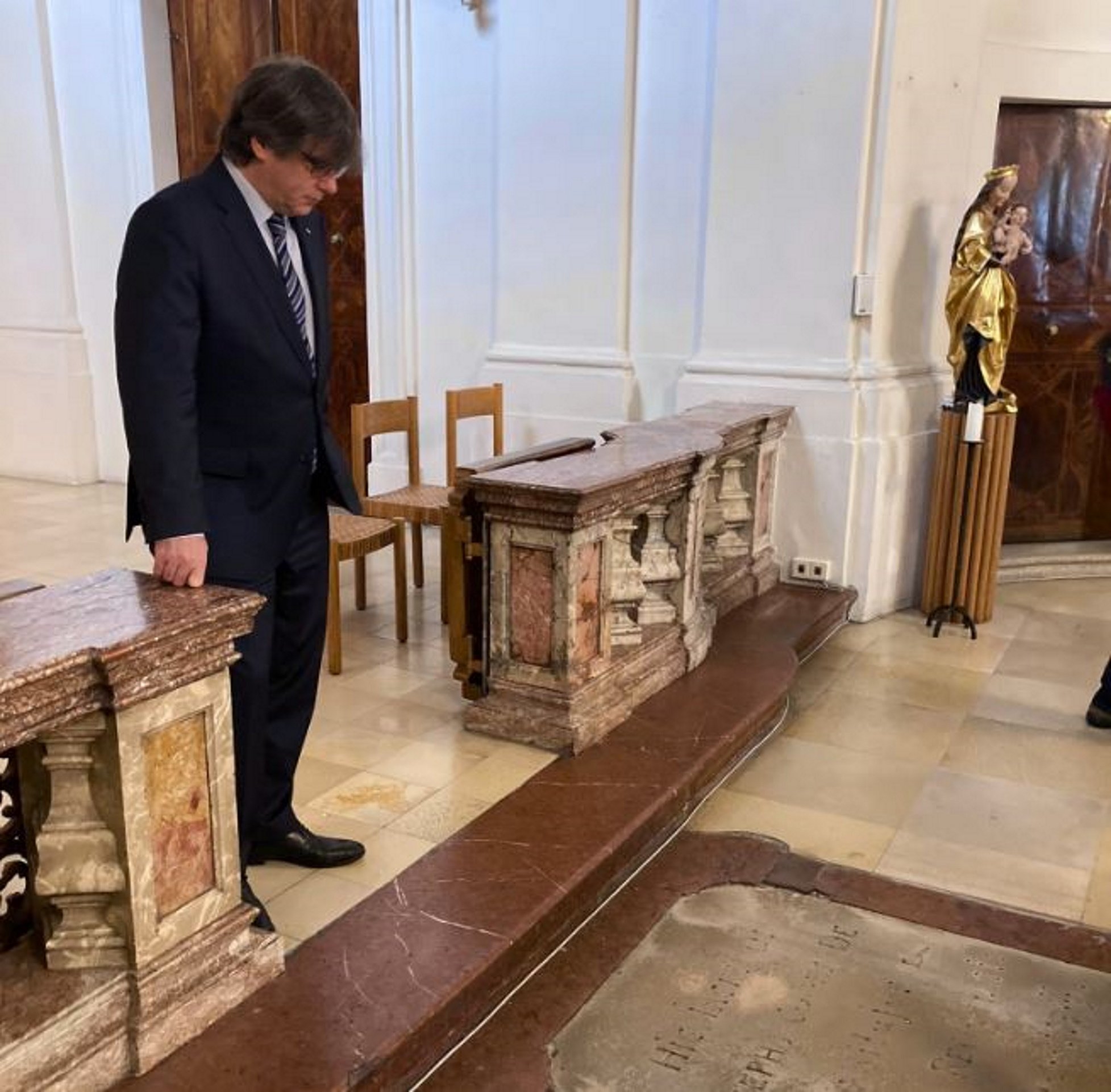 1714: Puigdemont visita tombes dels catalans exiliats a Viena