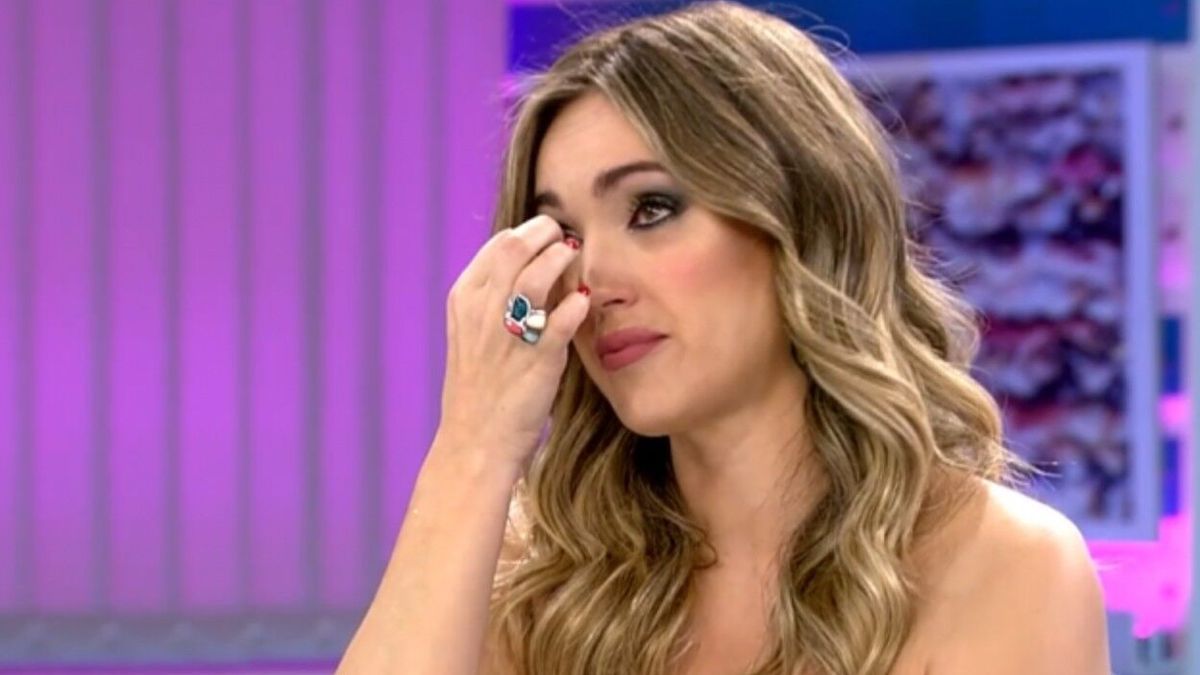 Marta Riesco llora MEDIASET 