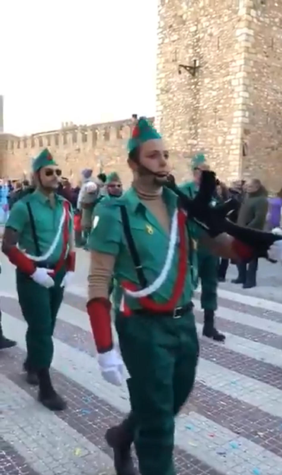 La conseguida parodia de la Legión en el carnaval de Montblanc