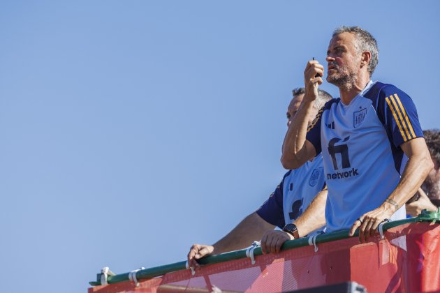 Luis Enrique indicaciones entrenamiento selección española / Foto: EFE