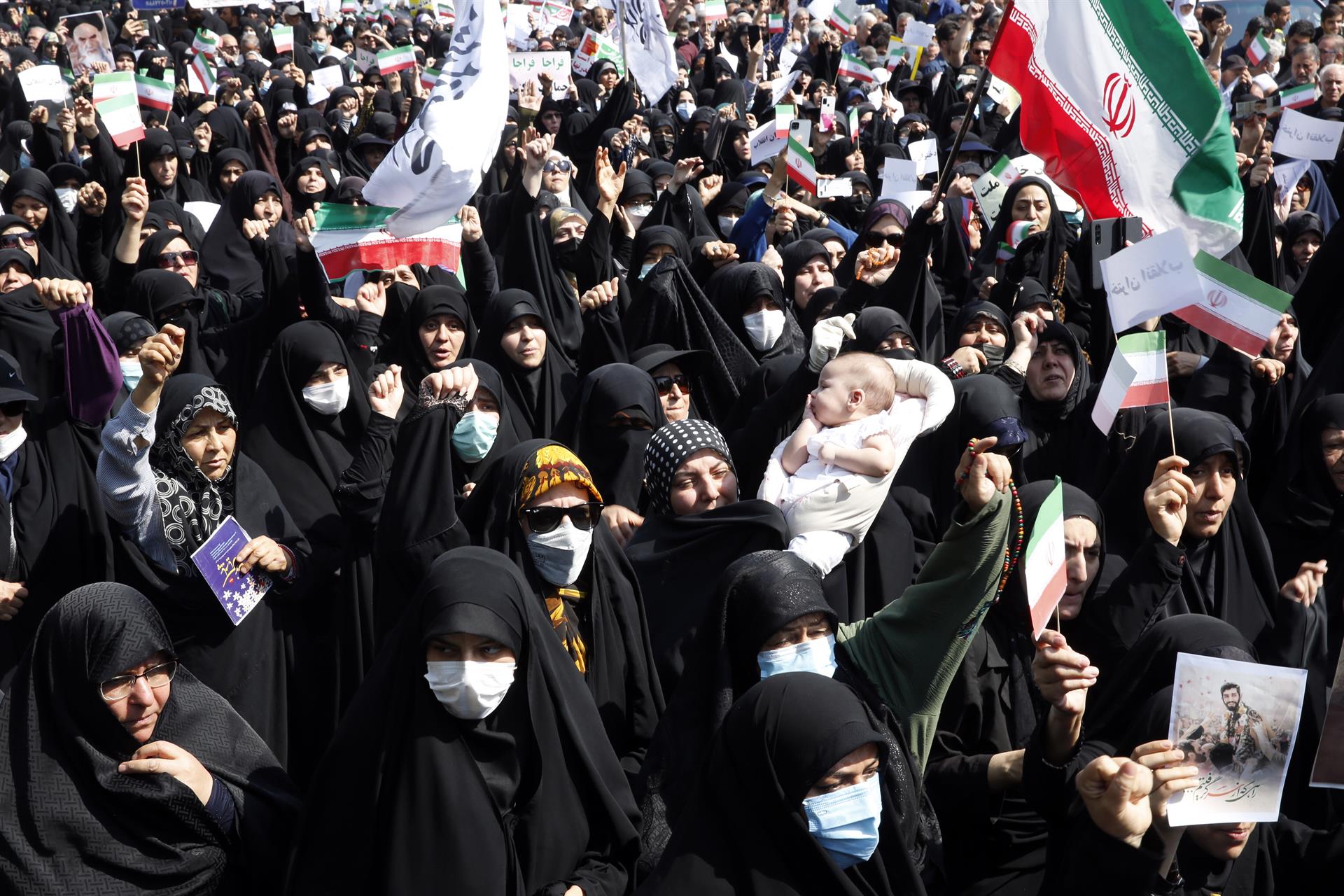 Manifestació prorègim Iran EFE