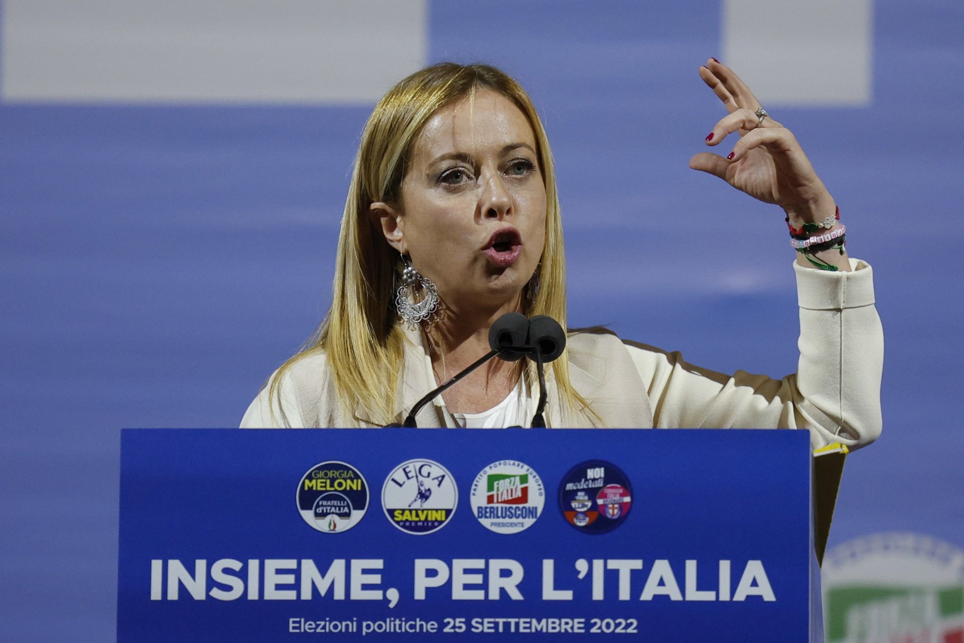 La extrema derecha sigue liderando las encuestas horas antes de las elecciones de Italia 2022