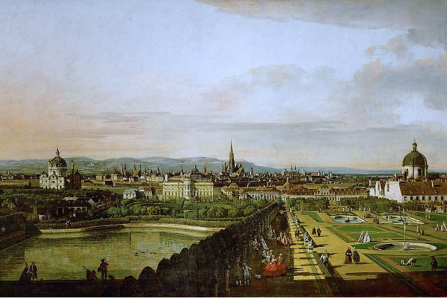 Viena (1758), obra de Canaletto. Font Kunsthistorisches Museum. Viena