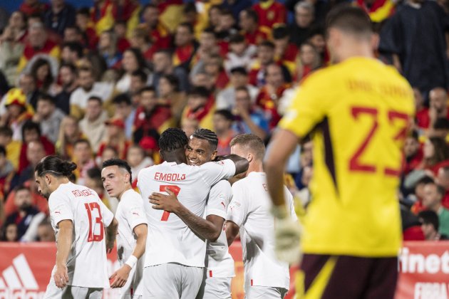 Manuel Akanji Breel Embolo España Suiza / Foto: EFE