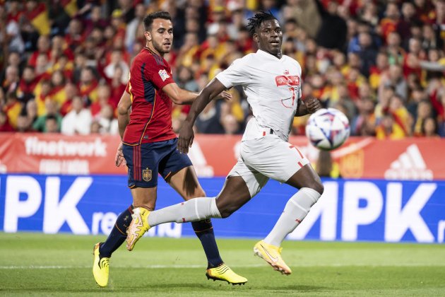 Eric Garcia Breel Embolo España Suiza / Foto: EFE Eric Garcia Breel Embolo España Suiza / Foto: EFE