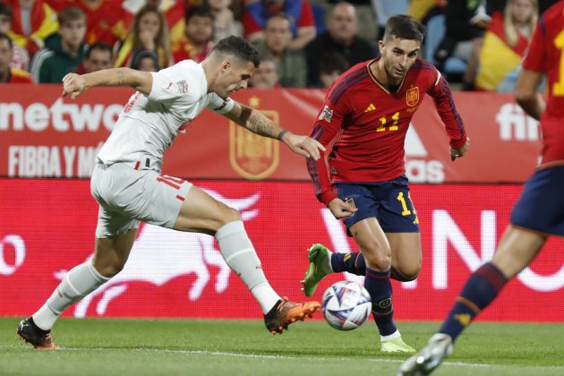 Ferran Torres partido Nations League Espana Suiza / Foto: EFE